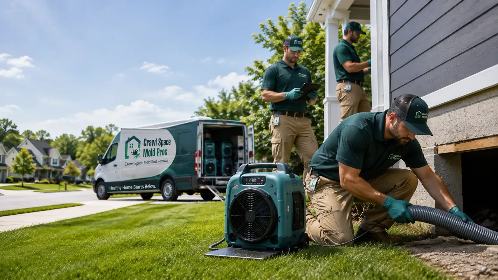Crawl Space Mold Removal in Commack, NY